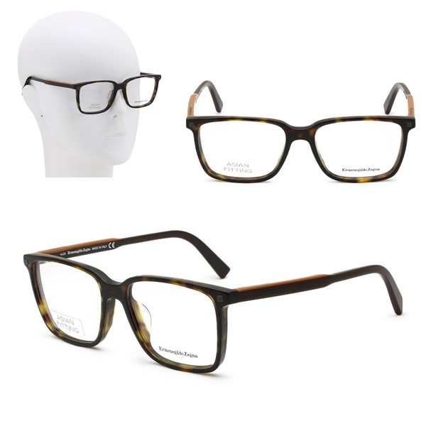 フレームのみ EZ5145-F/V 052 56 ハバナ Ermenegildo Zegna メガネ 眼鏡 アジアンフィット 14,652円