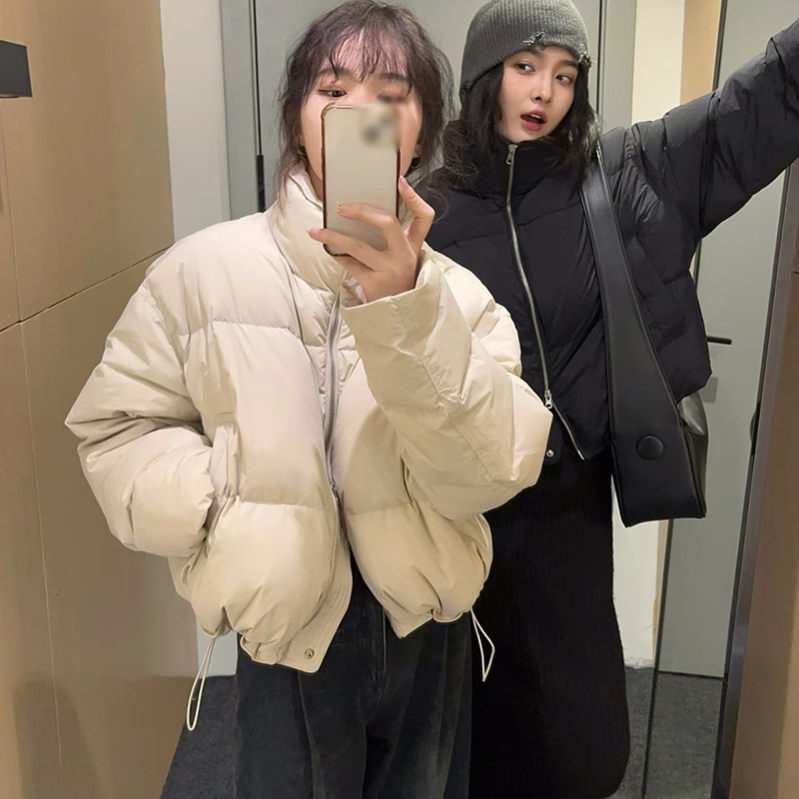 ダウンジャケット レディース 厚手 ショートコート レディースダウン 春秋冬 中綿ジャケット 大きいサイズ ウルトラダウンパーカー ショート丈 長そで 美シルエット シンプル 冬 パープル 女の子 ブ