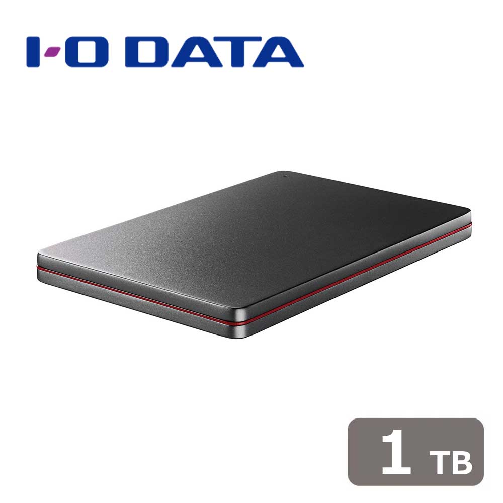 アイ・オー・データ機器I-O DATA USB 3.2 Gen 1（USB 3.0）/2.0対応 ポータブルハードディスク「カクうす」 1TB（Black×Red） HDPXUTS1K 10,350円