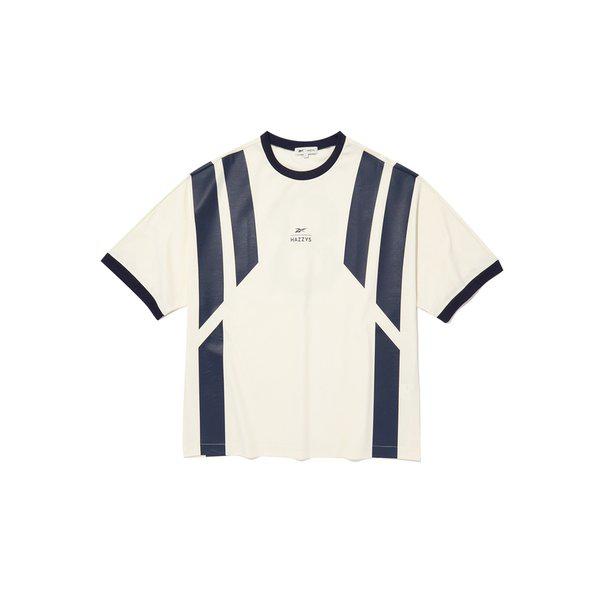 [24SS] [価格引き下げ]X HAZZYS ブロックコア Tシャツ - ホワイト RETS4ER92WT