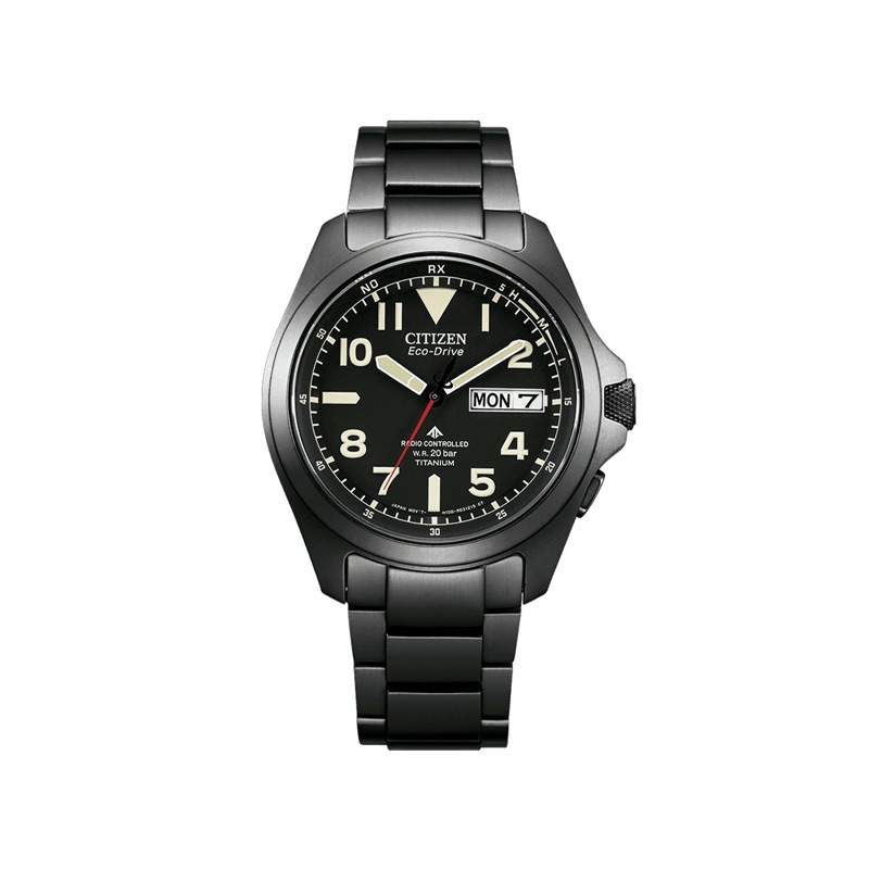 CITIZEN シチズン プロマスター LAND エコ・ドライブ 電波時計 AT6085-50E デイデイト メンズ
