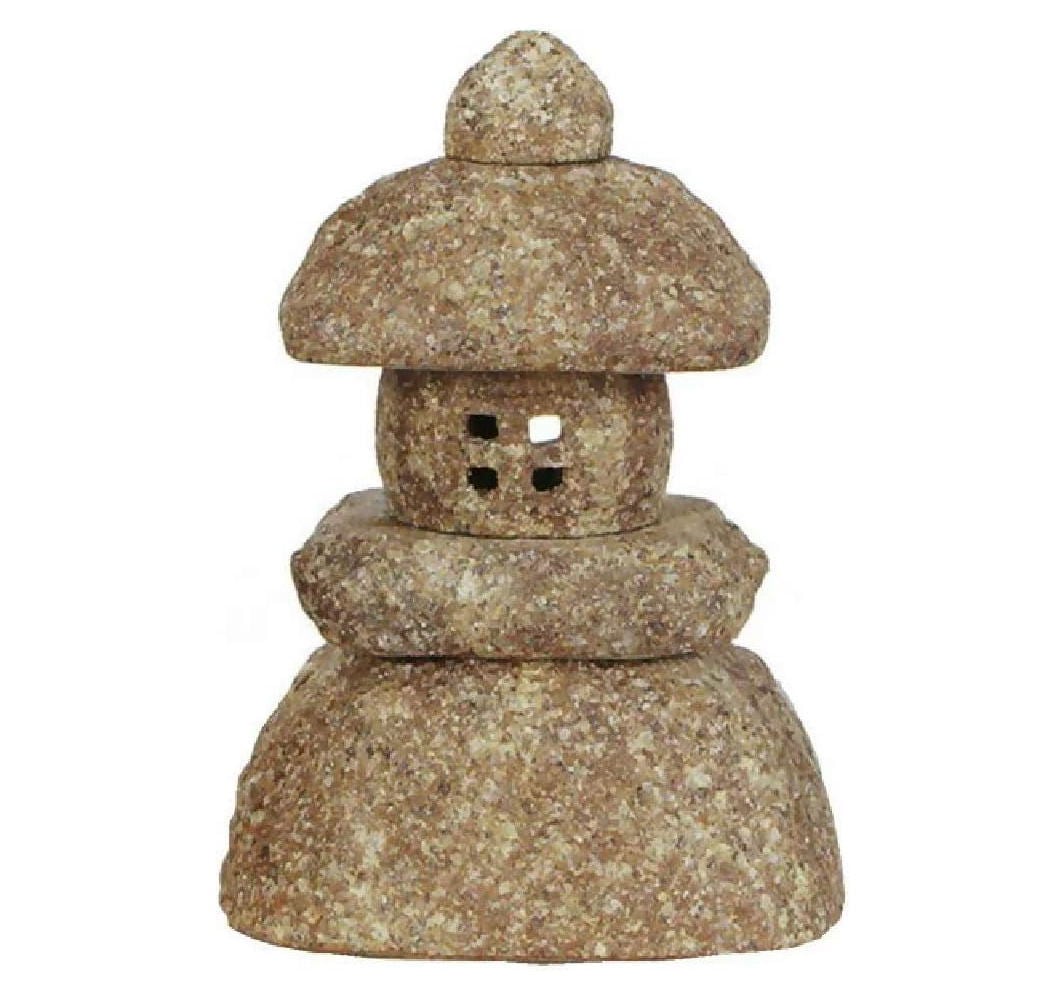 古信楽岩石雪見灯籠 13号　（信楽焼き・陶器・燈籠・日本庭園・燈籠・トウロウ ・とうろう・和風・ 置物・B109-13）
