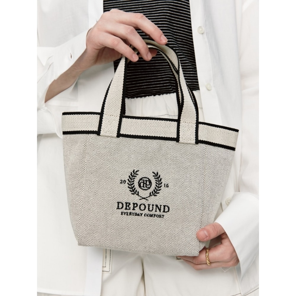 デパウンドジョイバッグ (ミニトート) メランジブラック