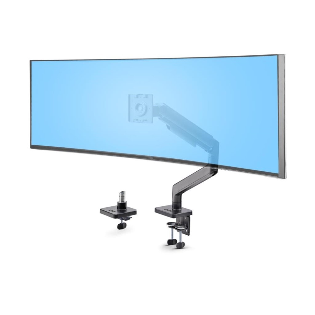 StarTech.com [H1M1AG1-MONITOR-ARM] モニターアーム/クランプグロメット固定式/1画面/最大49インチ 曲面モニター対応/耐荷重20kg/VESA対応/高さ調整可能/