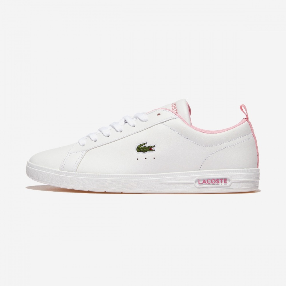 ラコステポイントコート 7-48SFA0123-ホワイト/ライトピンク