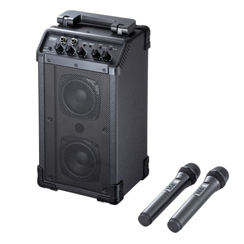 MM-SPAMP21 ワイヤレスマイク付き拡声器スピーカー (最大40W)