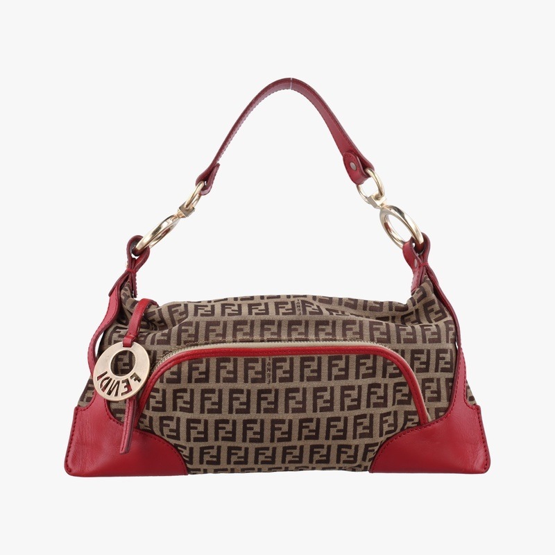 シェフ ブラウン×レッド キャンバス 8BR464 2308-8BR464-LXT-049中古