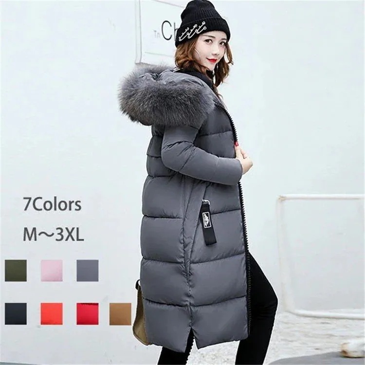 コート レディース 冬 軽い 暖かい 中綿ダウンコート 40代 ロング丈 軽い アウター 中綿コート 中綿ジャケット ダウン風コート フード付き 防寒 暖かい 大きいサイズ スリム　D-18