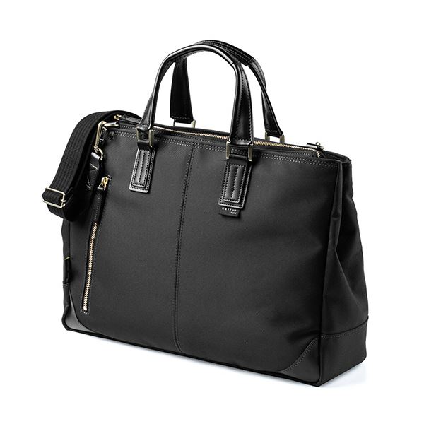 サンワダイレクト 日本製ビジネスバッグ(2WAY高強度ナイロン使用ブラック) 200-BAG156BK 1個