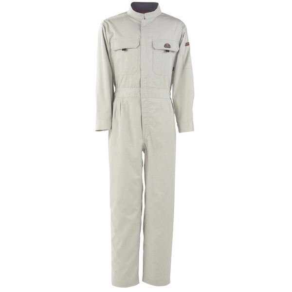 6609 T/C長袖股ハギつなぎ服 アイスホワイト M