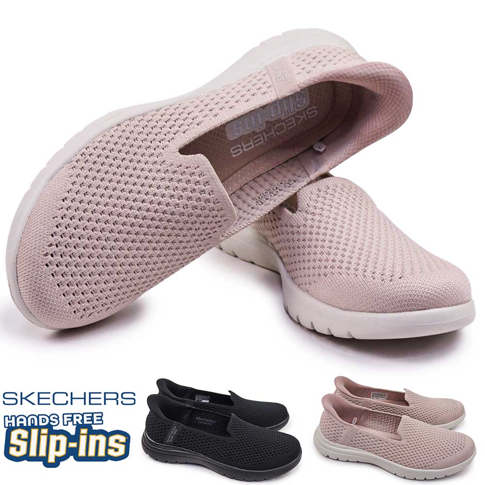 スリップインズ オン ザ ゴー フレックス セレステ 136180 手を使わずに履ける ハンズフリー 靴 スリッポン レディース スニーカー