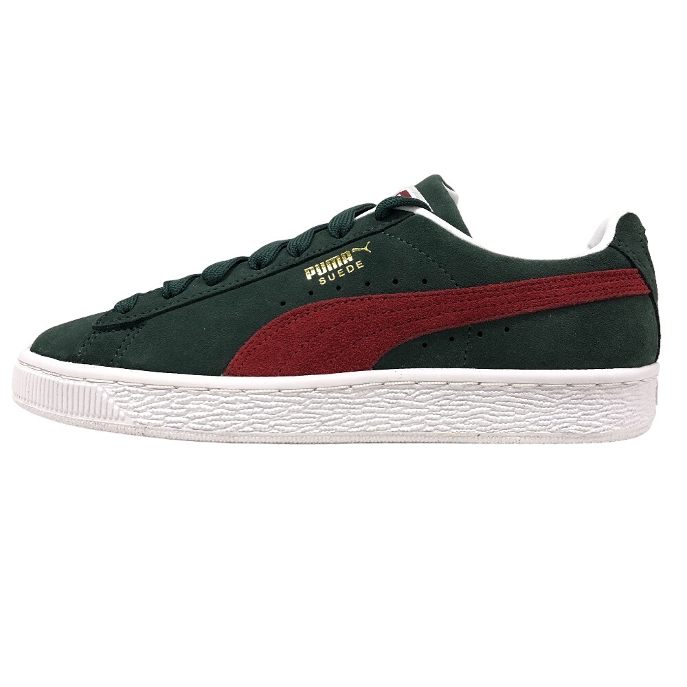 374915 スウェードクラシックXXI GREEN GABLES-INTENSE RED-PUM スニーカー グリーン レディース ブランド