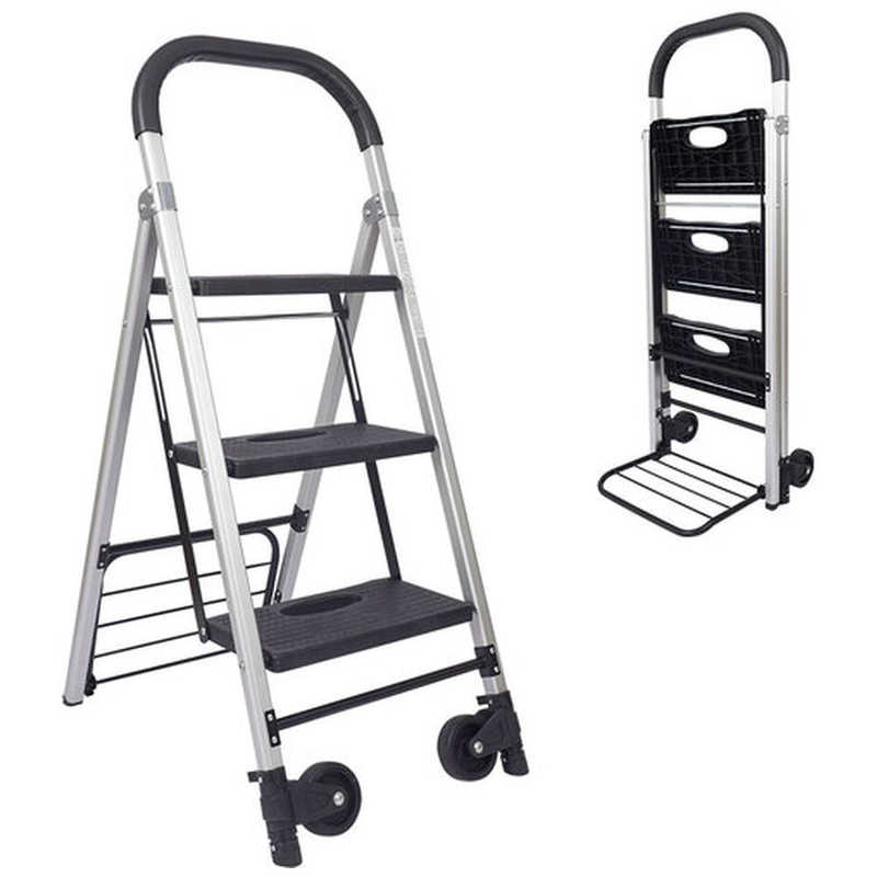 サンコー　脚立にもなるアルミカート　SERLADSBK