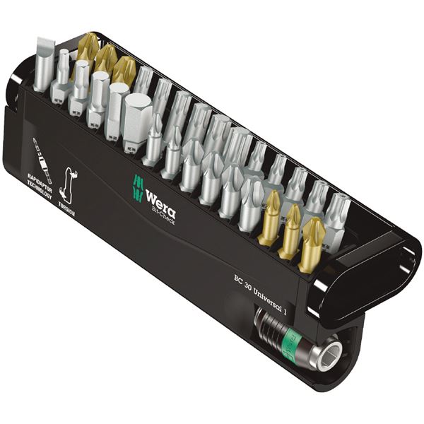WERA ヴェラ 30点組 差込6.35mm ドライバー ビットセット ケース付 056440 工具 ツール DIY 作業工具 道具
