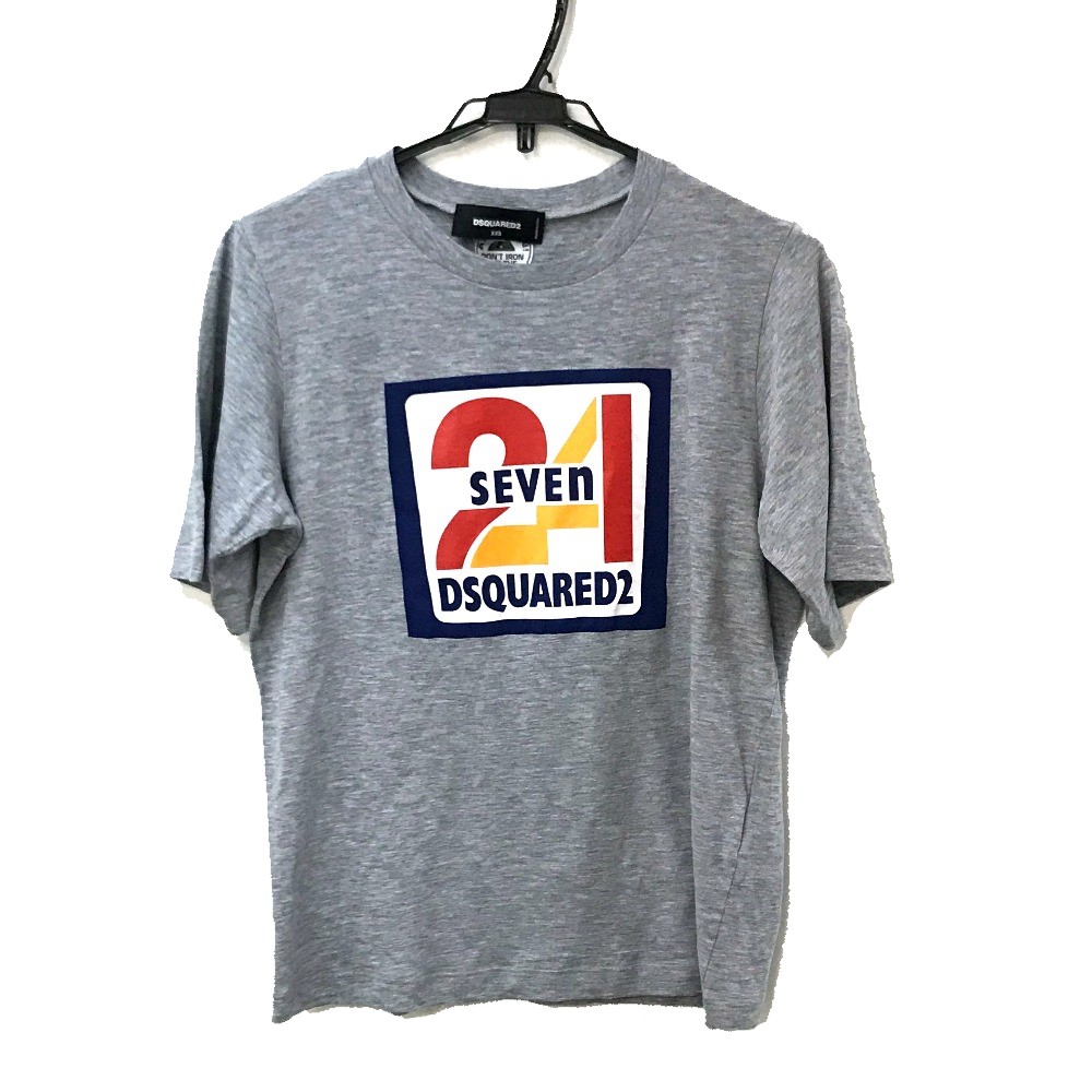 DSQUARED2 ディースクエアード 半袖Ｔシャツ 24SEVEN EASY TEE アパレル アウター 半袖 シャツ トップス コットン グレー