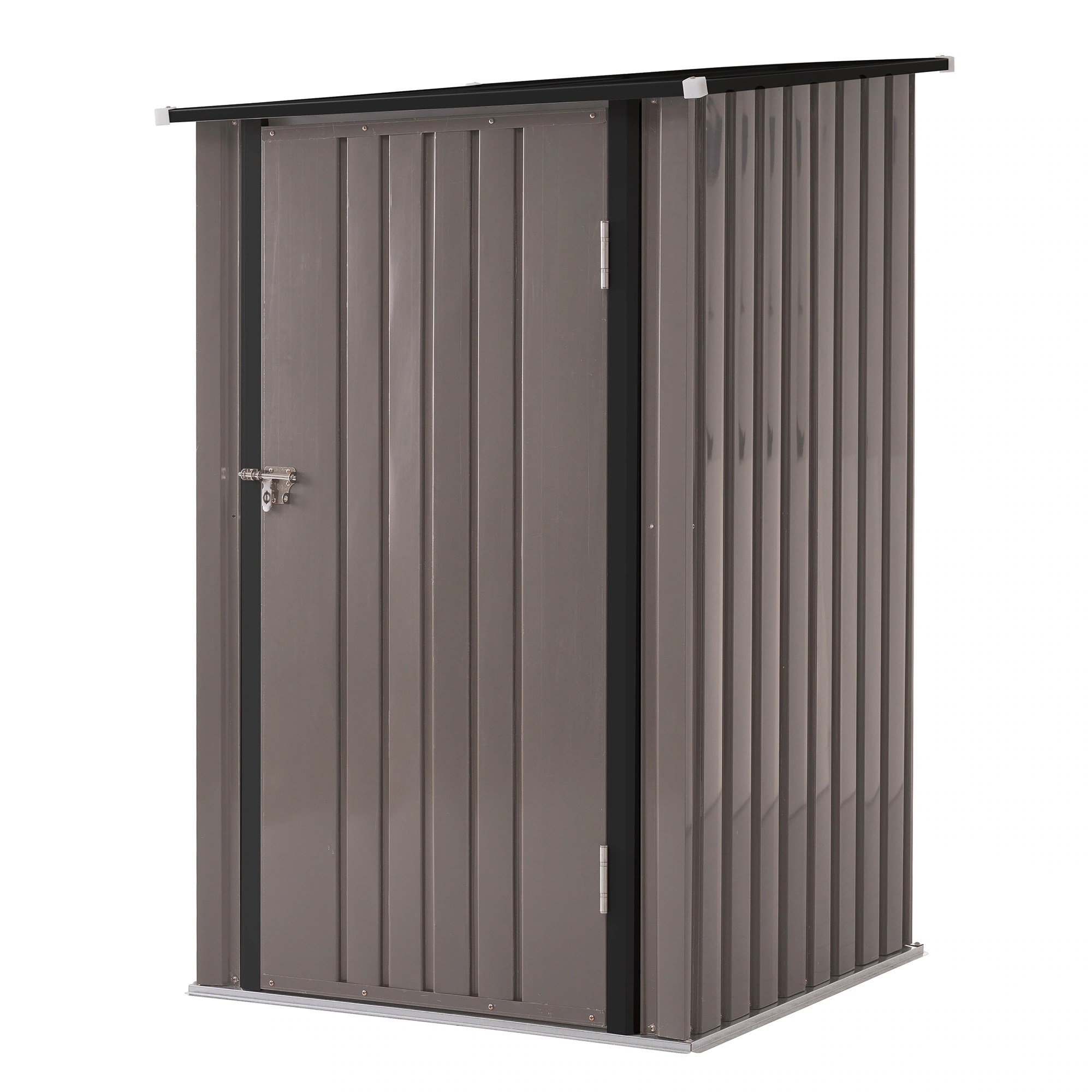 【急速出荷!】物置 屋外 スチール 倉庫 戸外収納庫 幅99*奥行き105*高160 物置き おしゃれ 大型 収納庫 屋外物置 防さび ベランダ 防水 ドア 引戸 スチール物置 屋外収納 ロック付き