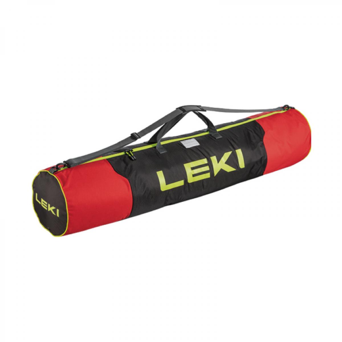 レキ LEKI ポールバッグ 140cm ブラック/レッド 大容量 最大15セット トレッキングポール アクセサリー ケース 1300510