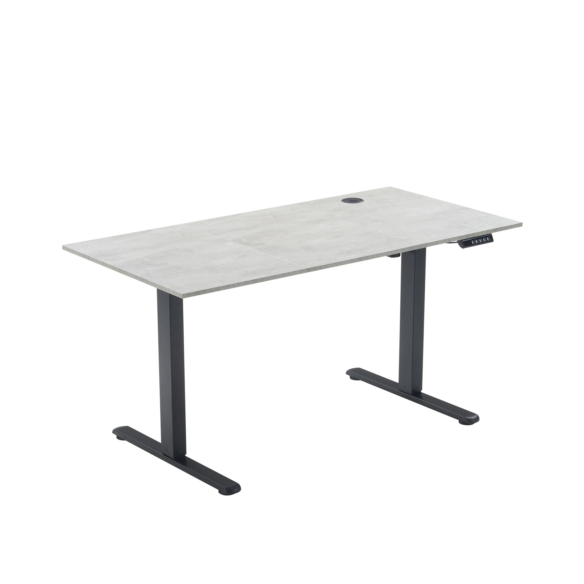 【最短即日出荷】グレー 電動昇降デスク スタンディングデスク 電動 幅140cm昇降デスク 昇降式テーブル 昇降式デスク 昇降 高さ調整 リモートワーク デスク 在宅 テレワーク 昇降式 オフィスデス