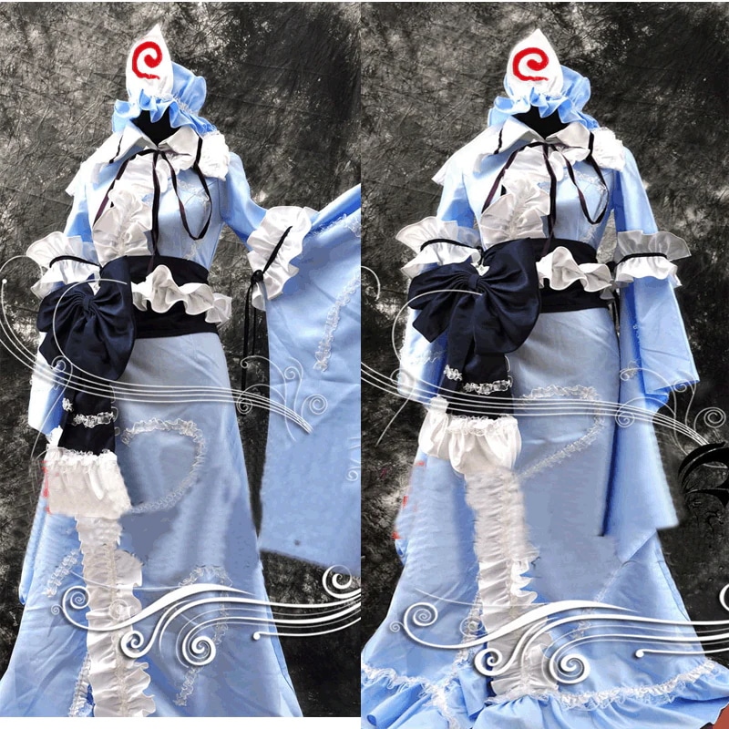 大人気コスプレ変装仮装 衣装 東方プロジェクトとうほうぷろじぇくと 西行寺 幽々子