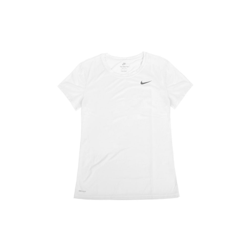ナイキレディース Dri-Fit スウッシュショートスリーブ T シャツホワイト