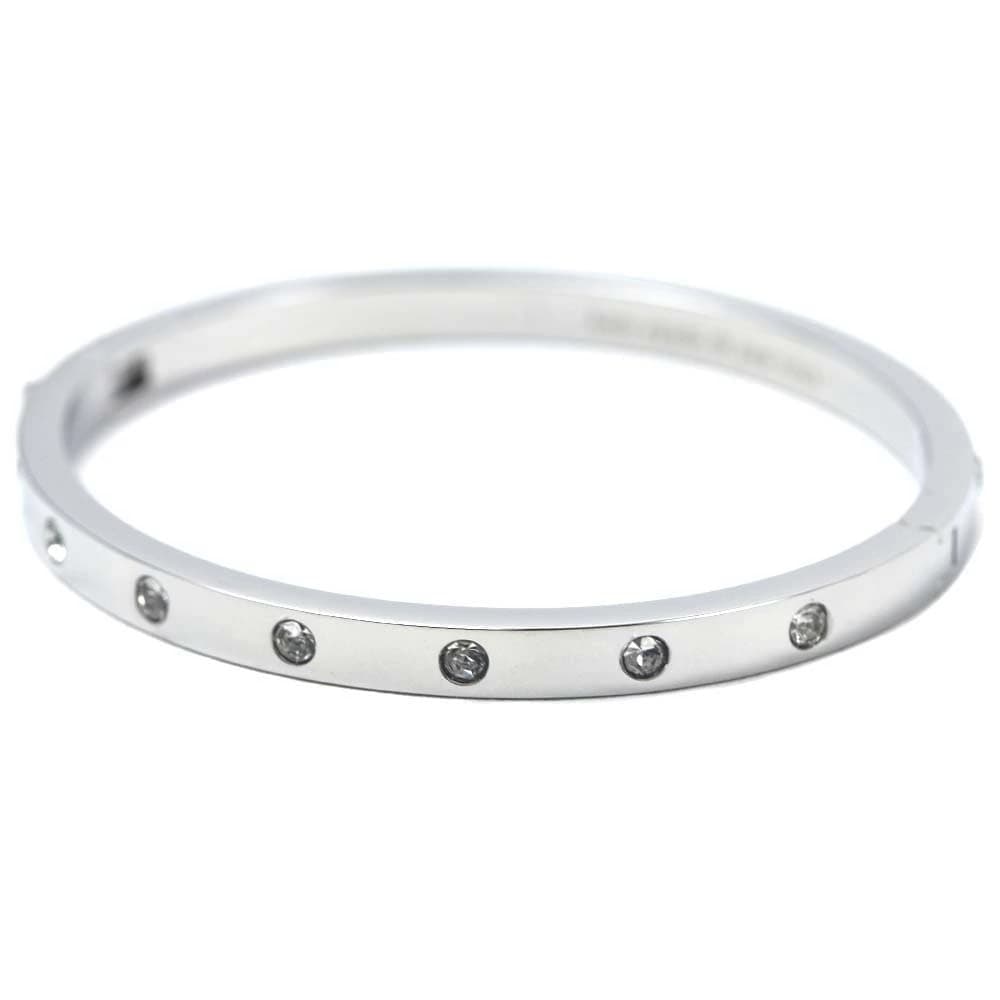 ケイトスペード バングル ブレスレット アクセサリー レディース クリア シルバー Kate Spade WBRUB745-911