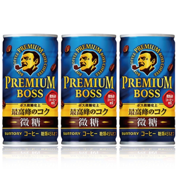 【セール】「90本」プレミアムボス　微糖　缶　185g　30本　3箱　サントリー　BOSS　コーヒー　m