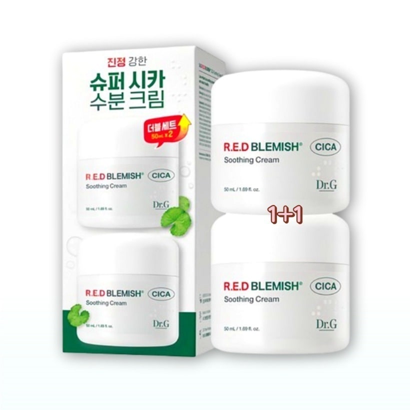 [1+1 スージング クリーム デュオ 企画セット] レッド ブレミッシュ シカ スージング クリーム 50ml x2個/韓国コスメ クリーム 水分 補習 トラブル 皮膚鎮静 敏感肌 純正品