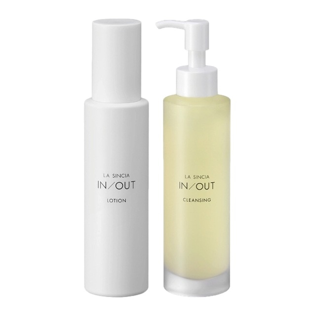 IN/OUT ローション 120mL ＋ クレンジング 150mL スキンケアセット