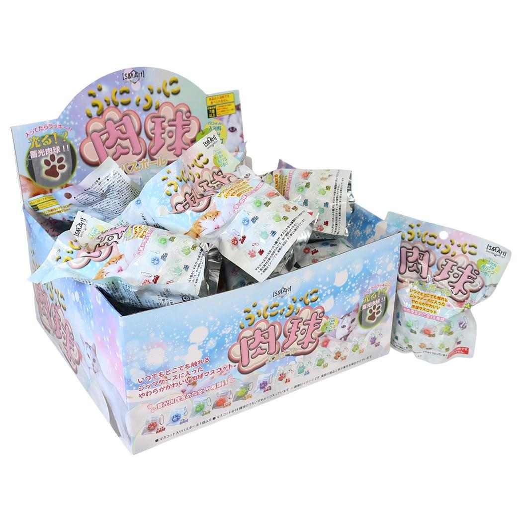 入浴剤 ぷにぷに肉球バスボール 全12種 24個入セット おもしろ雑貨 グッズ