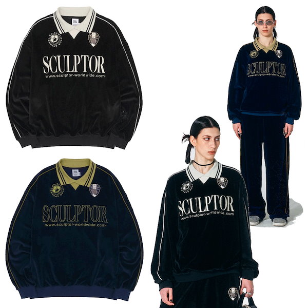 Qoo10] スカルプター Velour Soccer Jersey