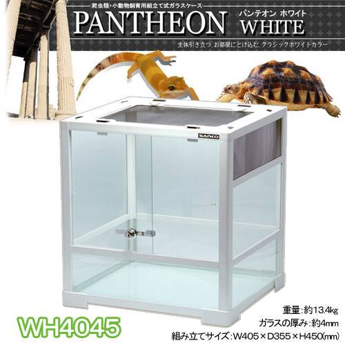 爬虫類ケージ　三晃商会　パンテオン　ホワイト　ＷＨ４０４５（４０．５X３５．５X４５ｃｍ）　お一人様２点限り　ＣＲＣ17―15―05―30―00