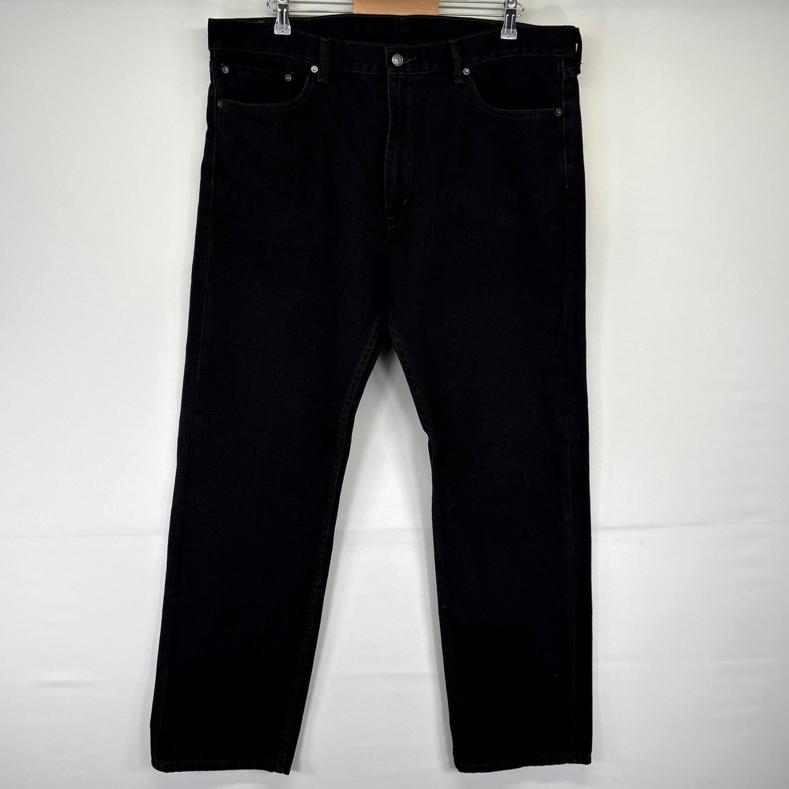 古着 デニムパンツ 505 ストレート ジップフライ ジーンズ ジーパン 長ズボン 大きいサイズ w40 L32 ブラック メンズ