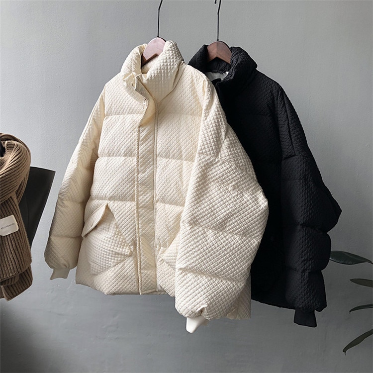 きちんと感があり上品な愛らしいフォルム スタンドカラー 暖かい 厚手 ゆったりする ヤングスタイル