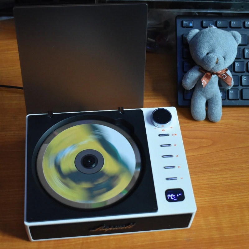 cdプレーヤー 新品アコースティックcdプレーヤーウォークマンプレーヤーポータブル胎教機械学習英語cdリピーターアルバム