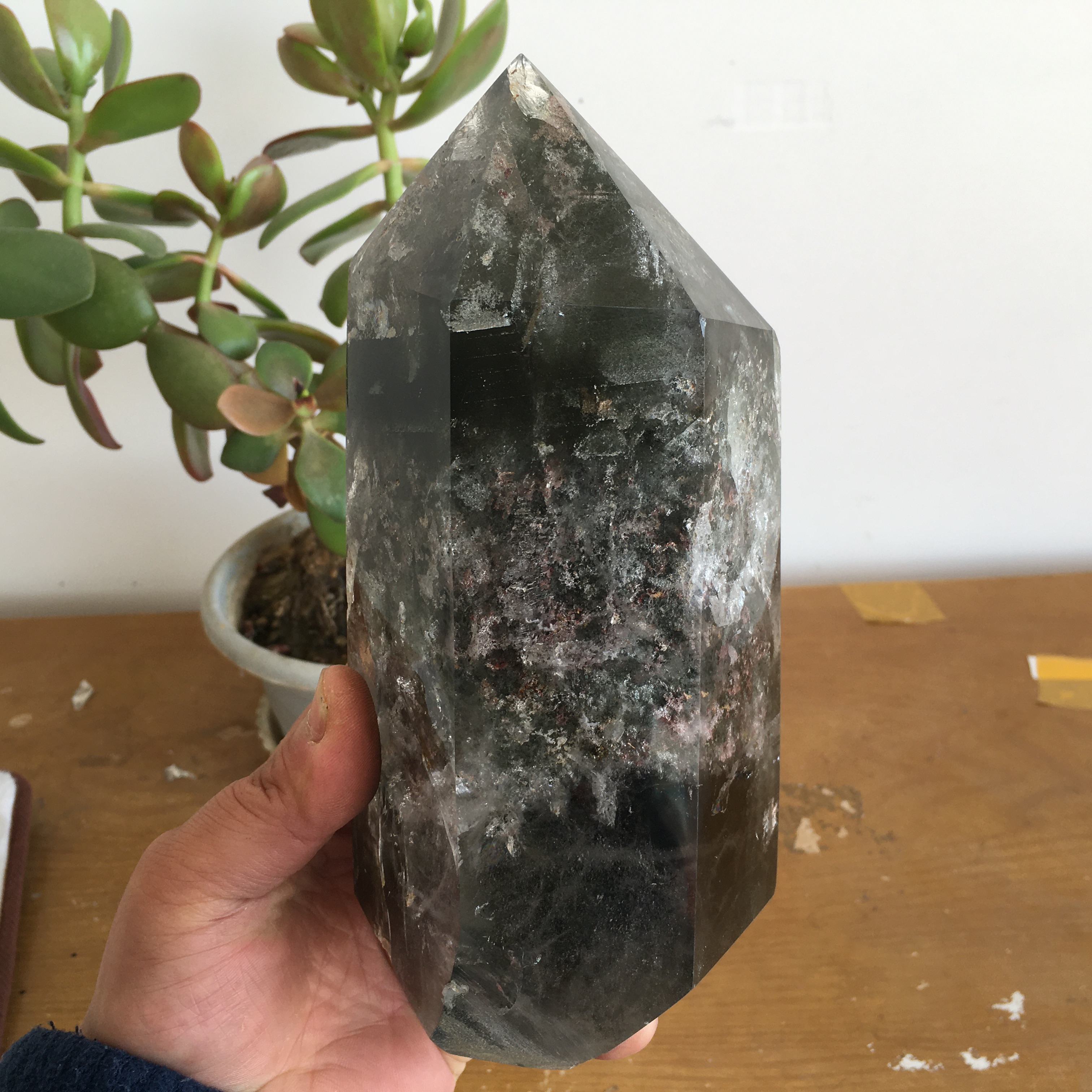 绿幽灵水晶，天然水晶 2036g