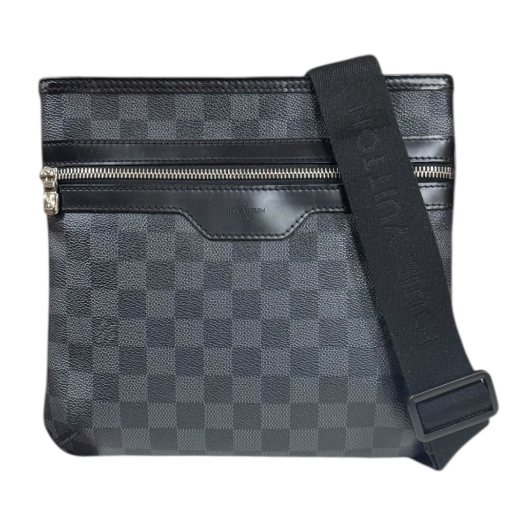 ルイヴィトン トマス ダミエグラフィット ショルダーバッグ ダミエグラフィットキャンバス N58028 ブラック LOUIS VUITTON 中古