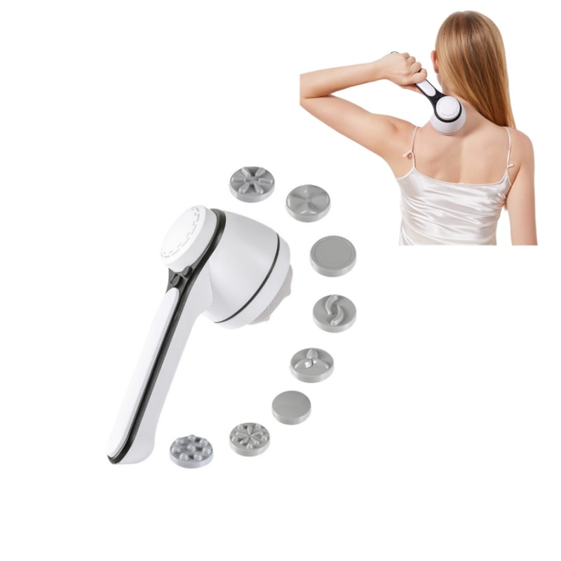 ヘンデイマッサージャー８交換ヘッド16段階力度＆モードusb充電マッサージ器ボデイマッサージゥムセルフィニッシャーリンパ節ケア/振動マッサージガン / ダイエット/ 脂肪管理 / 凝り筋肉 / 皮膚弾