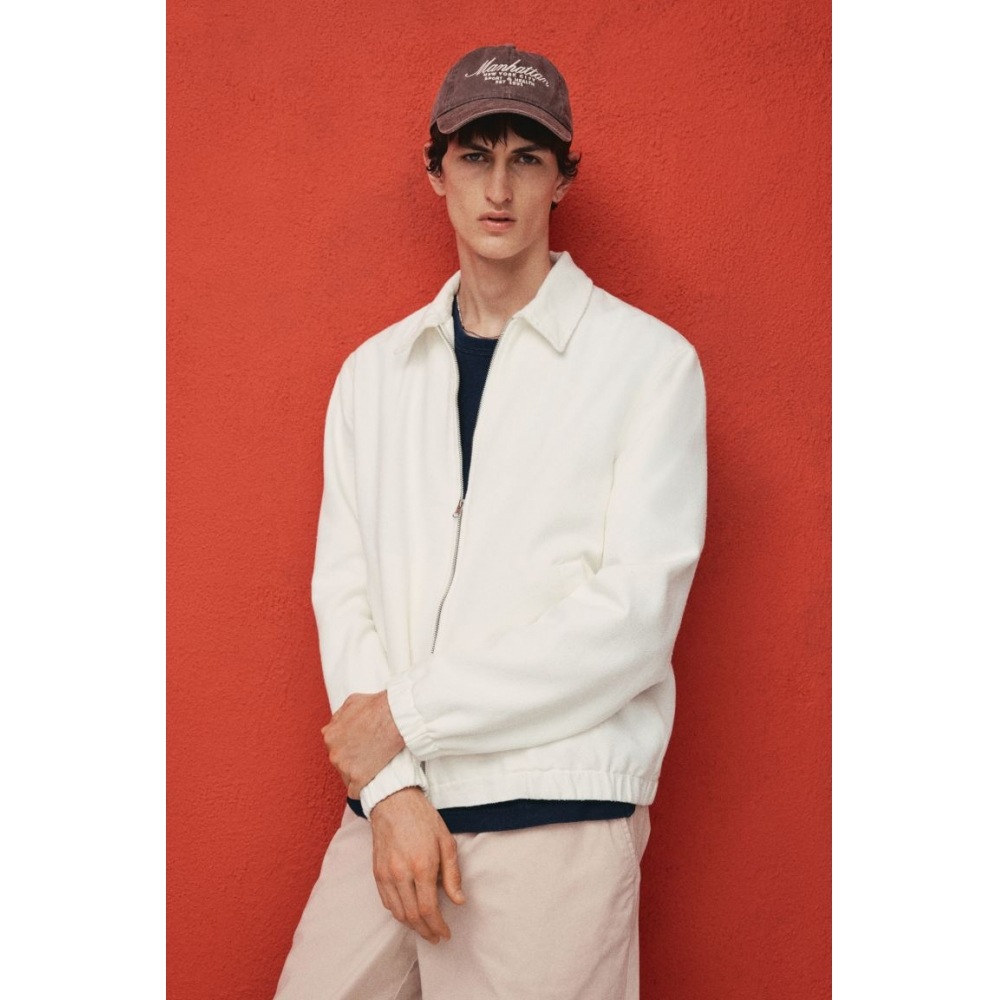 H&M レギュラーフィットデニムジャケットホワイト