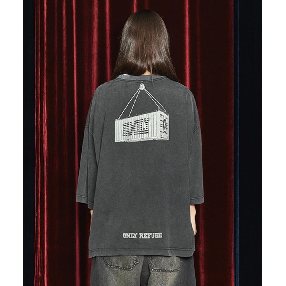 OPUS0012 Op 07 OPUS HAS ARRIVED TSHIRT WASHED BLACK OP4A