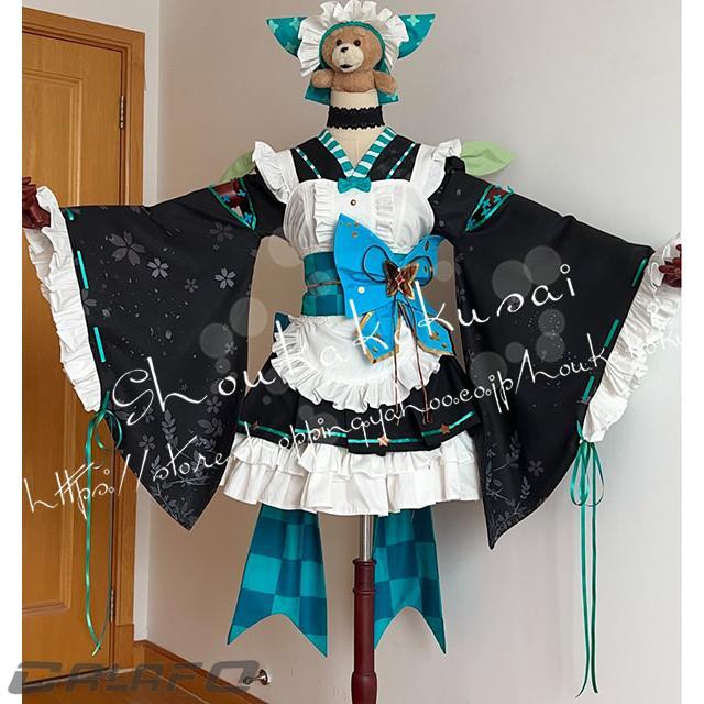 人気新作N0.1彩虹社LazuLight バーチャルライバーVTuber ぽむ・れいんぱ ふ Pomu Rainpuff メイド服 コスプレ衣装 ウィッグcos靴 演出服 cosplay 撮影 祭り 36,205円