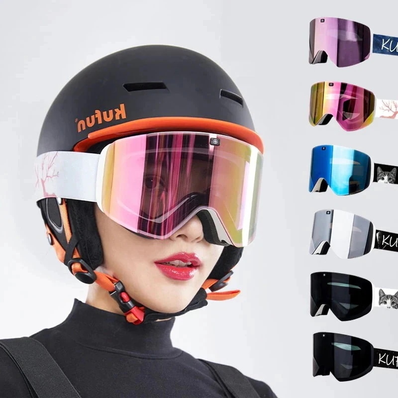 磁気吸って スノーゴーグル 本日24 スノーボードスノーゴ 新 ゴーグル スキー レディース 防ミスト