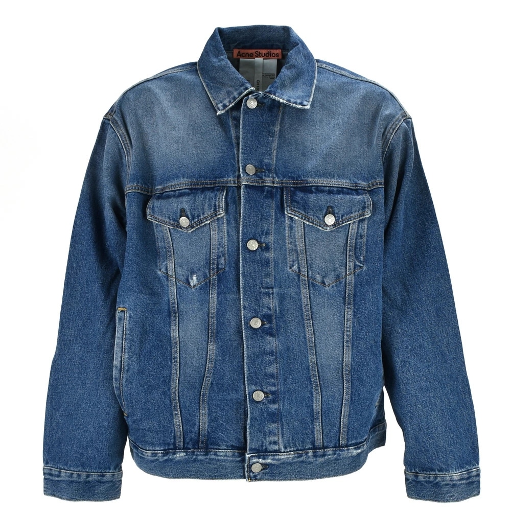 アクネストゥディオズ デニムジャケット メンズ Gジャン オーバーサイズ ヴィンテージ加工 ブルー 青 Acne Studios DENIM JACKET[b90556-8630]