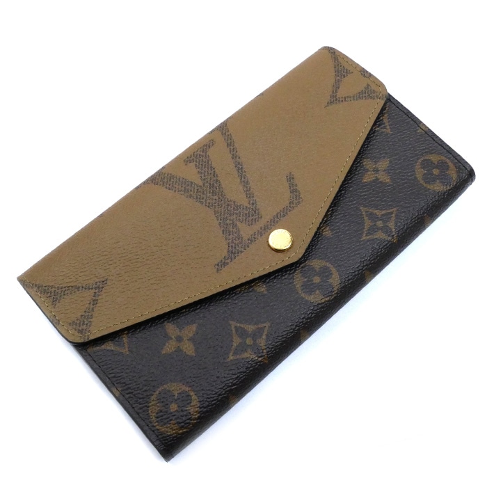 LOUIS VUITTON ルイ・ヴィトン ポルトフォイユサラ 長財布 モノグラムジャイアントリバース M80726 ICチップ レディース 中古
