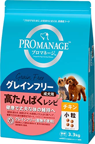 プロマネージ ドッグフード 成犬用 高たんぱくレシピ 小粒 チキン 3.3キログラム (x 1) 4,621円
