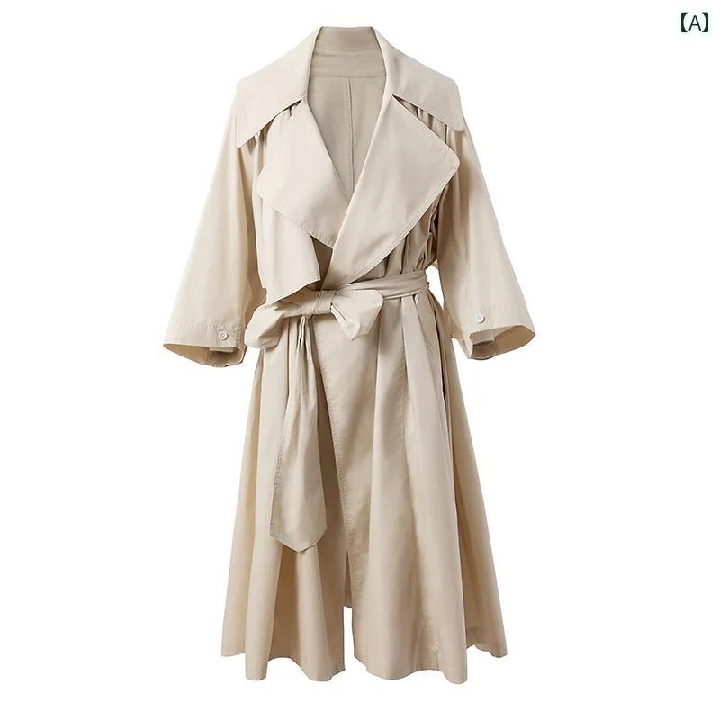 レディース ファッション 服 オシャレ カワイイ 女性用 シンプル 大人カワイイ 大きいサイズ 婦人服 ベージュカラー カジュアル 薄手 ロング ウインドブレーカー