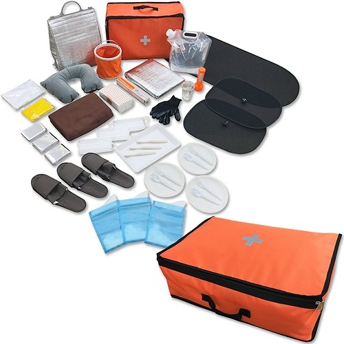 山善(YAMAZEN) 非常用持ち出し袋 車載防災用 簡易避難セット 防災グッズ25点セット 一次避難向け YSB-25 台風 防災グッズ