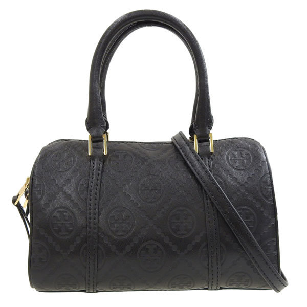 ショルダーバッグ ハンドバッグ 2way ブラック 斜めがけ T MONOGRAM LEATHER PETTIE MINI BARREL 164873 001
