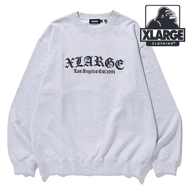 オールドイングリッシュロゴ クルーネック スウェットシャツ [101244012025] メンズ x-large エックスラージ トップス トレーナー ASH