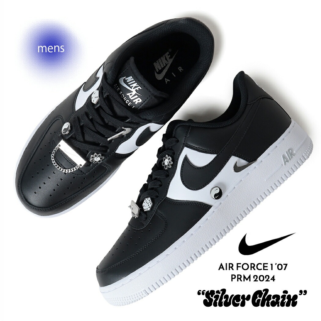NIKE ナイキ エアフォース ロー スニーカー AIR FORCE 1 ’07 PRM BLACK/WHITE ( ブラック 黒 ホワイト 白 メンズ レディース DA8571-001 )