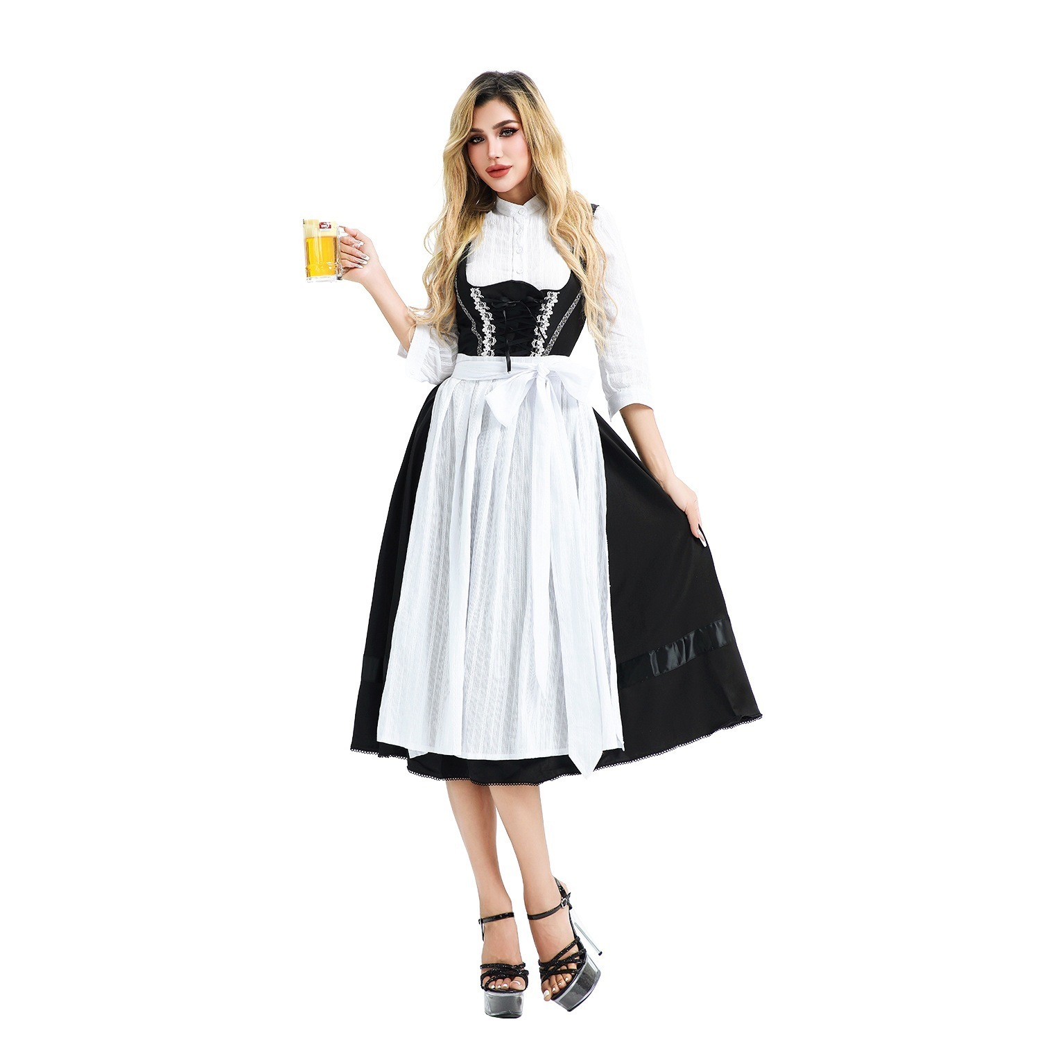 【全シリーズ発売中】 【値引き中】ハロウィーンレディース伝統的なビール祭り衣装カーニバル演出服dirn Dlワンピース
